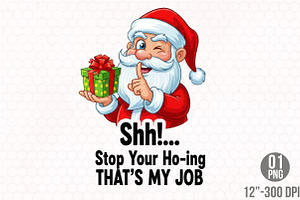 Christmas Santa Quotes Clipart, an Illustration by Designking