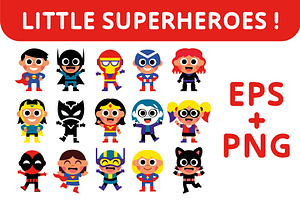 Vector Cartoon Cute Comic Characters