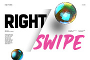 Right Swipe, a Script Font by din-studio.com (Thumbnail 1 of 10)