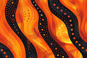 Orange Abstract Pattern, a Pattern Graphic by Printable Treasure (Thumbnail 3 of 4)