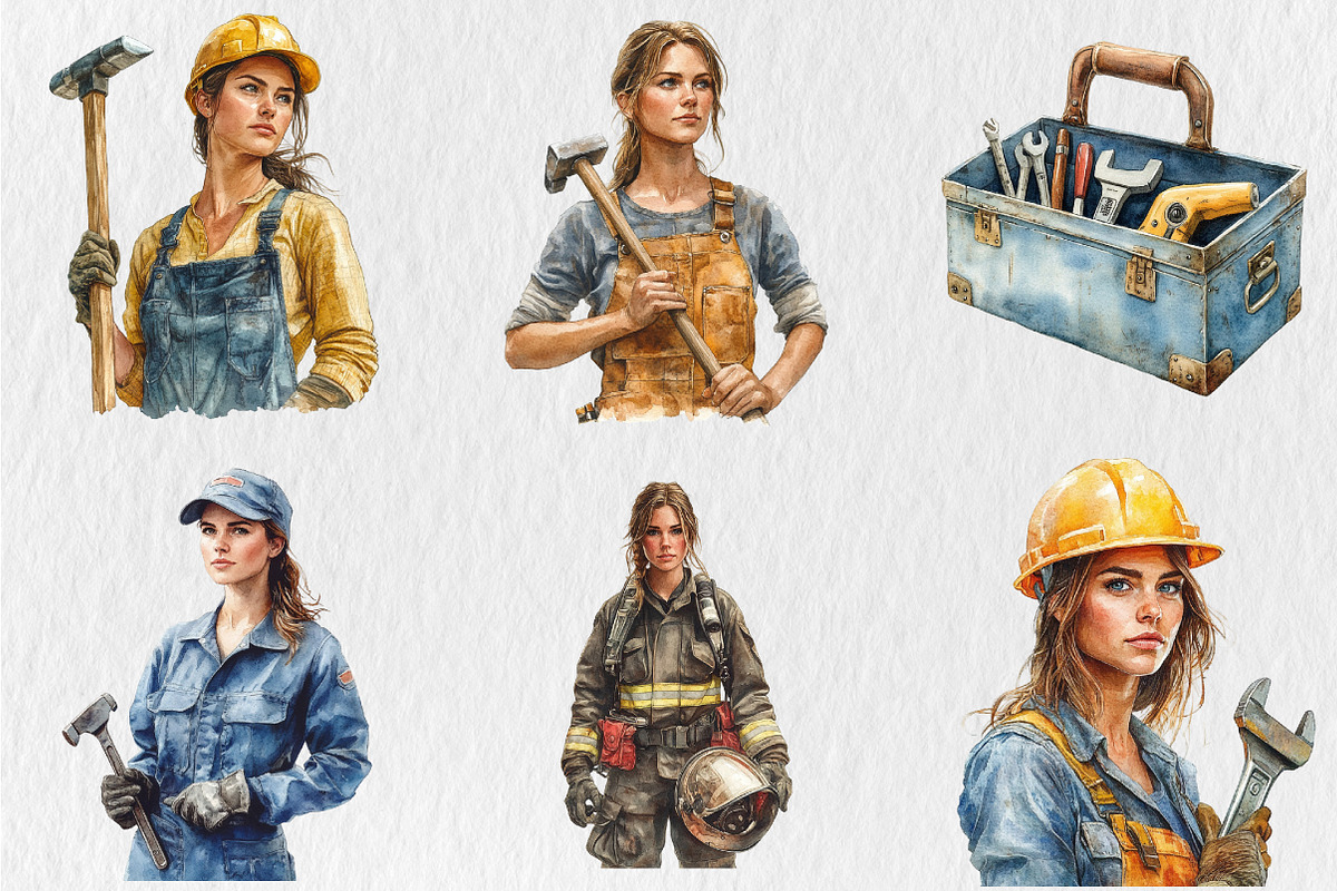 Labor Day Watercolor Clipart, a Seasonal Illustration by Rose Art (Photo 4 of 4)