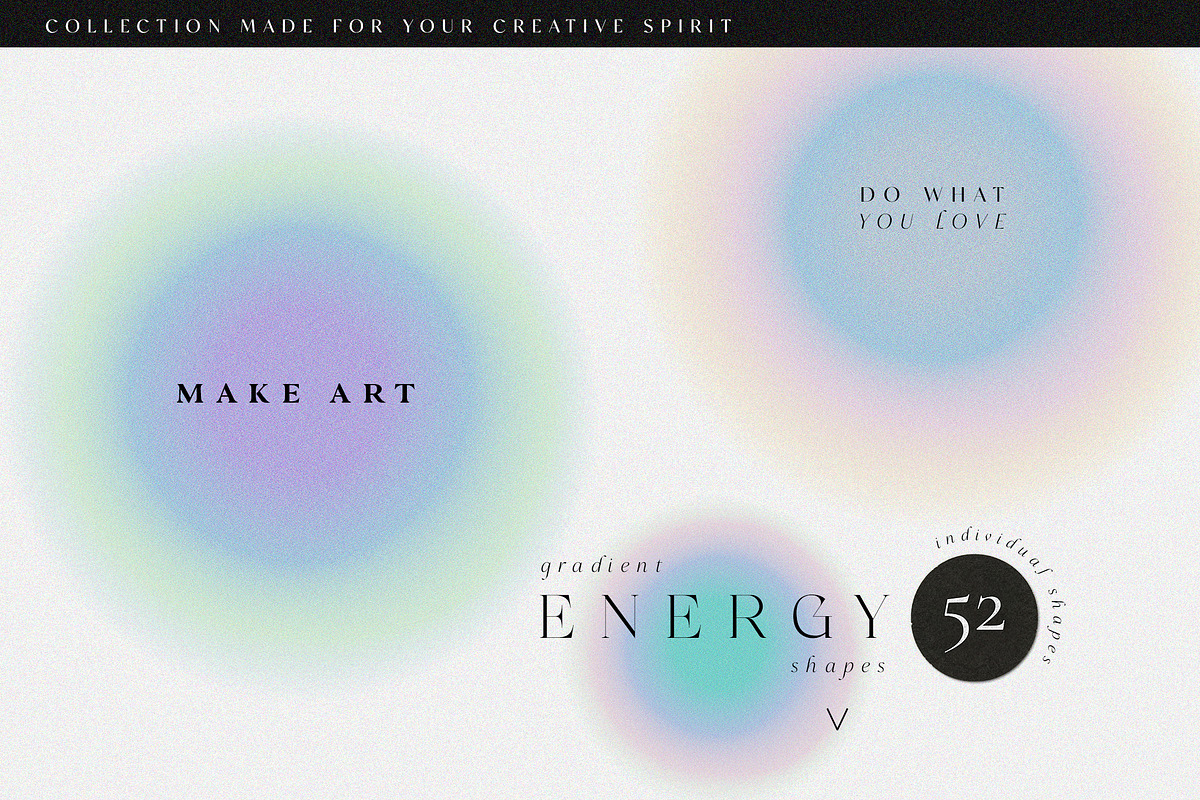 Gradient backgrounds and infographic