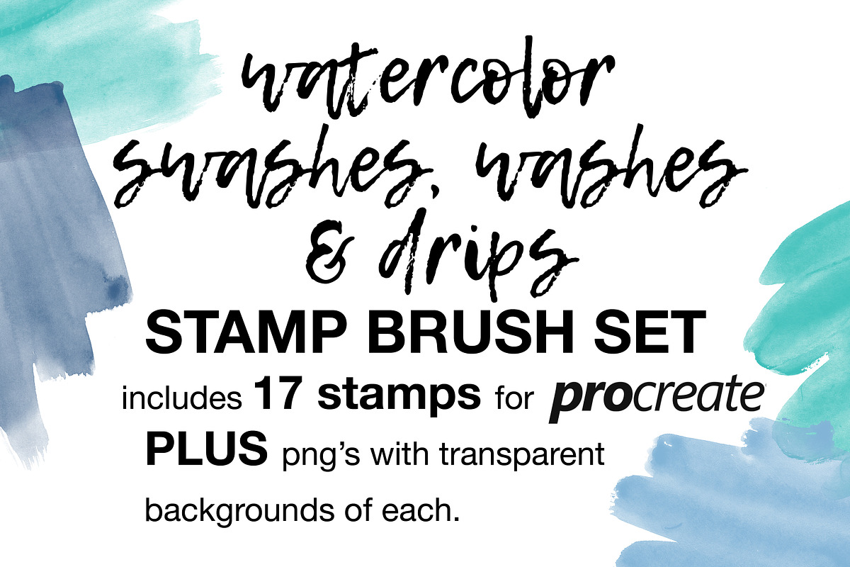 Watercolor Swashes, Washes & Drips, a Brush Add-On by Nancy Ingersoll (Photo 4 of 7)
