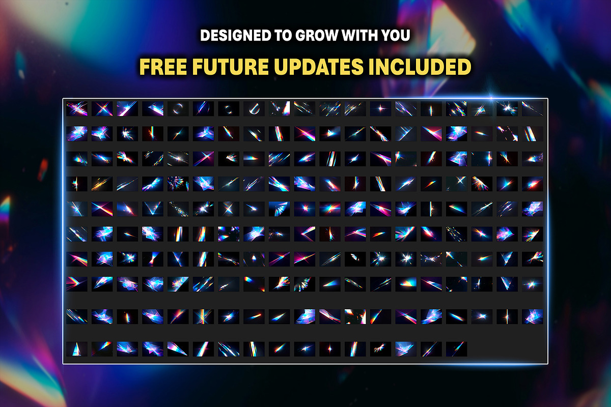 150+ Crystal Light Leaks Overlays, an Object Graphic by Mikel Blazgad (Photo 8 of 11)