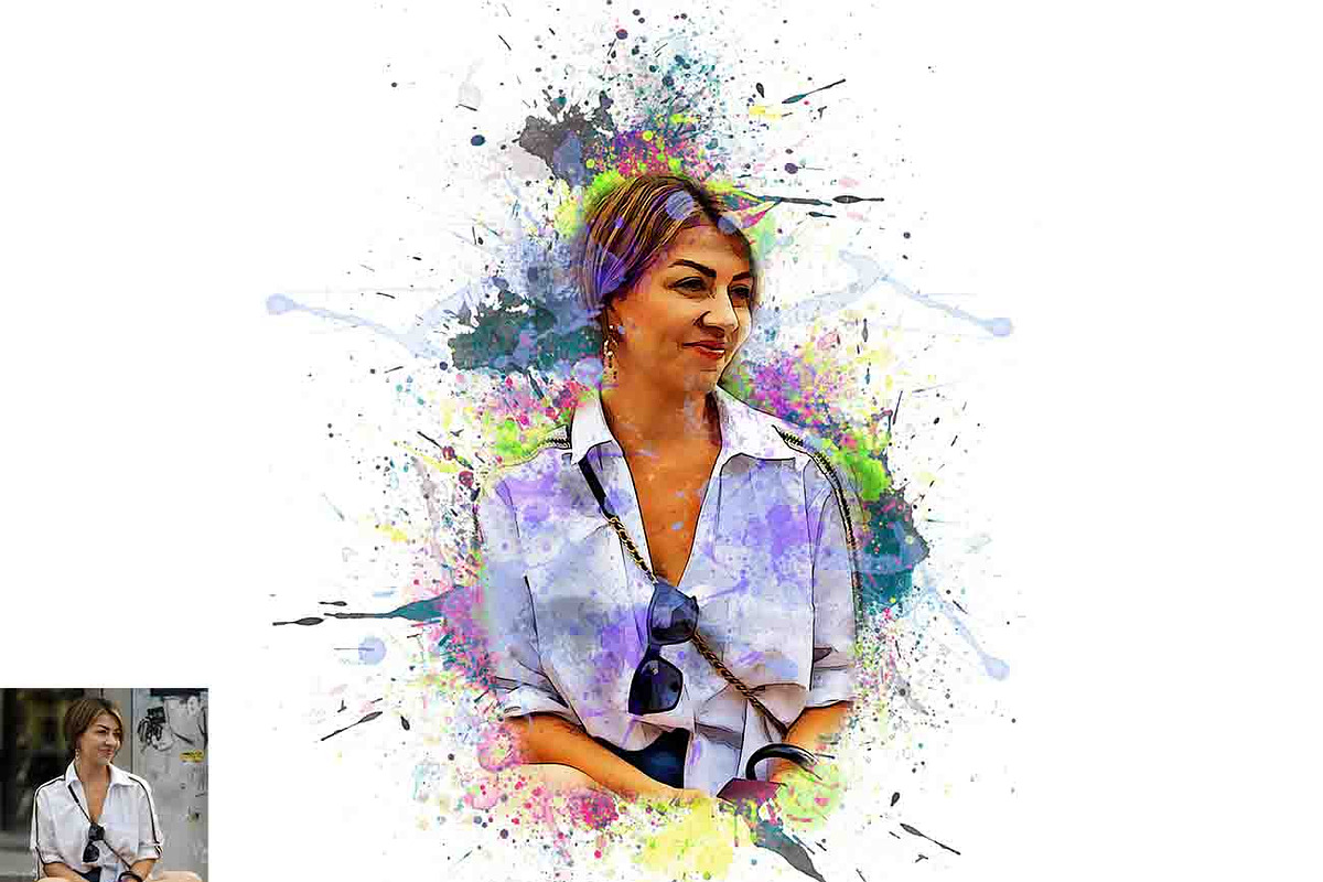 Real Paint Splatter Photoshop Action, an Action Add-On by Studio Retouch (Photo 9 of 11)