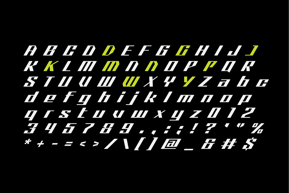 Strn-Sharp Edgy Sports Font, a Sans Serif Font by Ebad Designs (Photo 2 of 8)