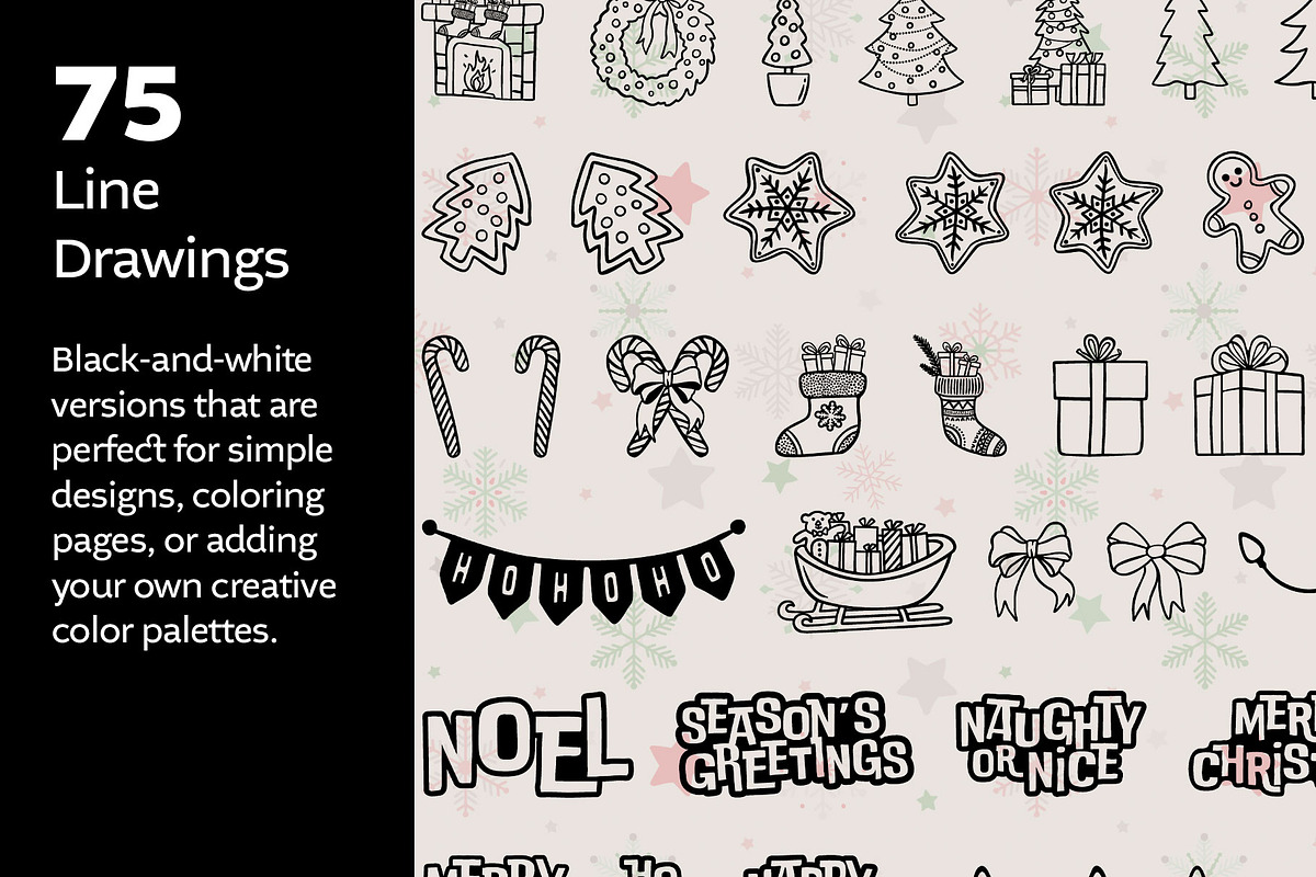 Hand-Drawn Christmas Illustrations, a Seasonal Illustration by cugypress (Photo 5 of 10)