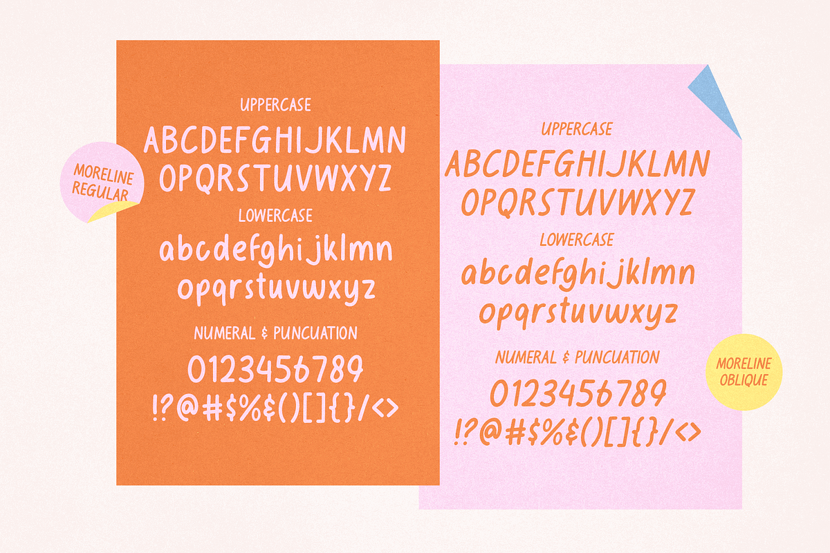Moreline - Handwritten Font, a Handwritten Font by ™Creasi (Photo 5 of 6)