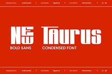 New Taurus Bold Sans Condensed Font