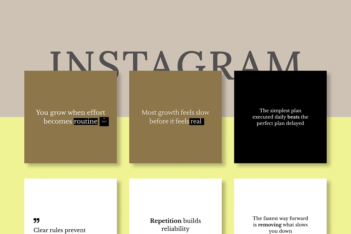 POSITIVE 50 INSTAGRAM POST TEMPLATE, a Social Media Template by RB Boutique (Photo 2 of 10)