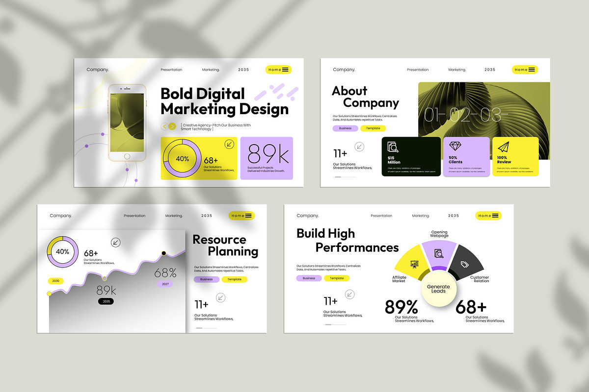 Modern Digital Marketing Template, a Presentation Template by Creative-Work (Photo 2 of 9)