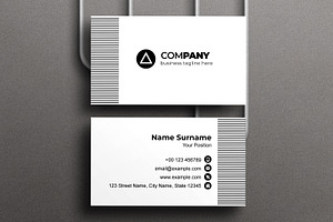 Minimal Business Card Design, a Business Card Template by MightyDesign