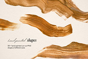 Cream Gold Hand Painted Textures, a Background Graphic by eclosque (Thumbnail 2 of 32)