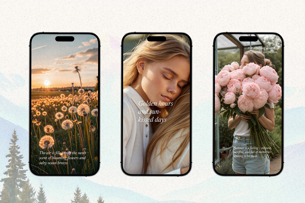 Summer Aesthetic Stock Photo Bundle, a Photo by Helospace (Photo 6 of 10)