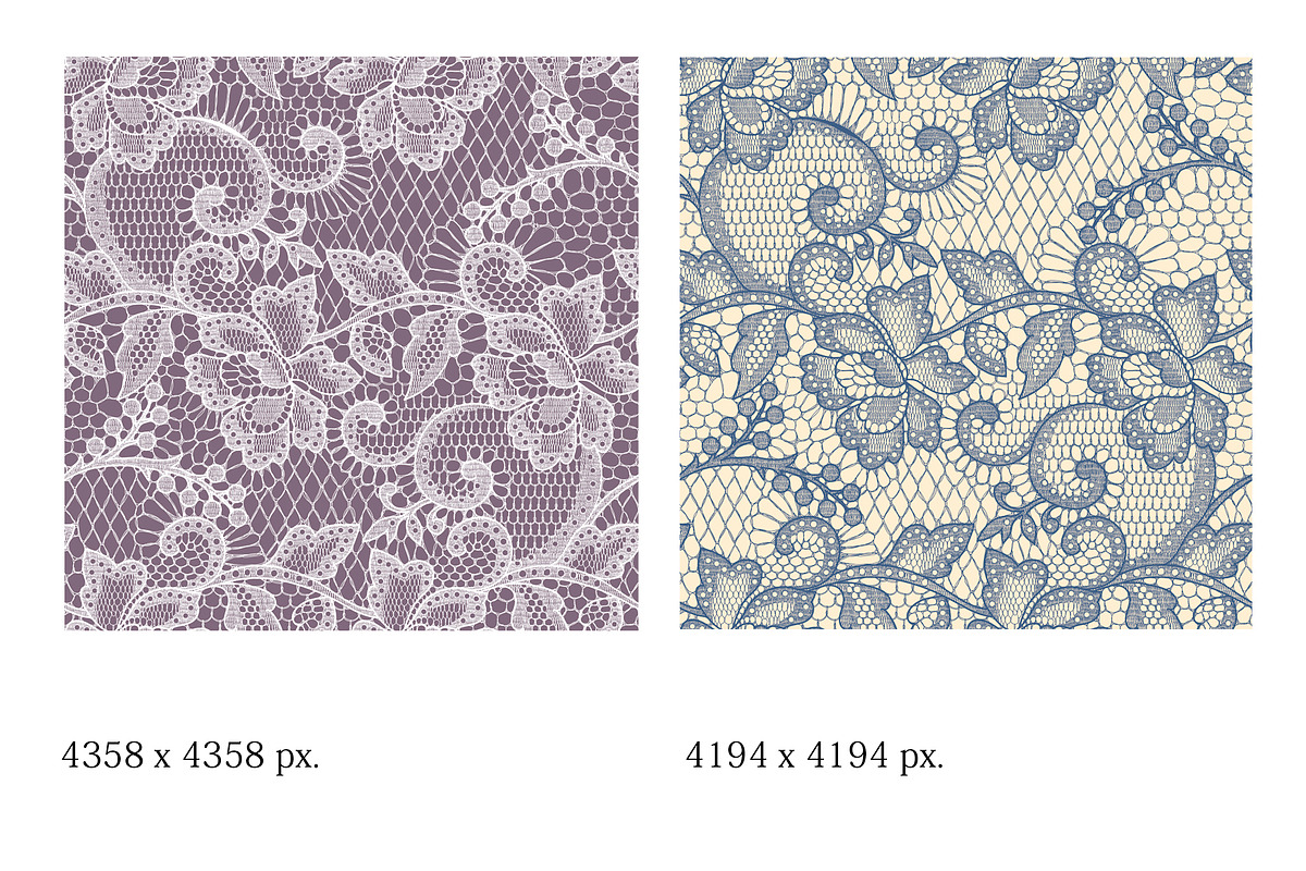 Lace borders and  seamless patterns., a Pattern Graphic by Ajuga (Photo 4 of 4)