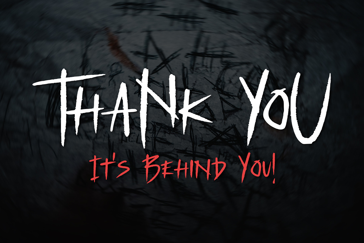 Scary Friday - Horror Display Font, a Script Font by Alpaprana (Photo 11 of 11)