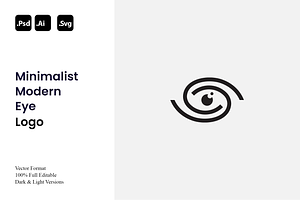 Minimalist Modern Eye Logo, a Branding & Logo Template by Luxury Logos