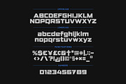 CyberCore Geometric Font, a Sans Serif Font by artyway (Thumbnail 2 of 6)