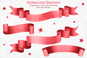 Red ribbons & banners collection, a Decorative Illustration by Anastasia Koba (Thumbnail 3 of 8)