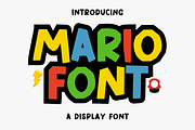 Mario Font, a Handwritten Font by SaktiAvellin (Thumbnail 1 of 6)