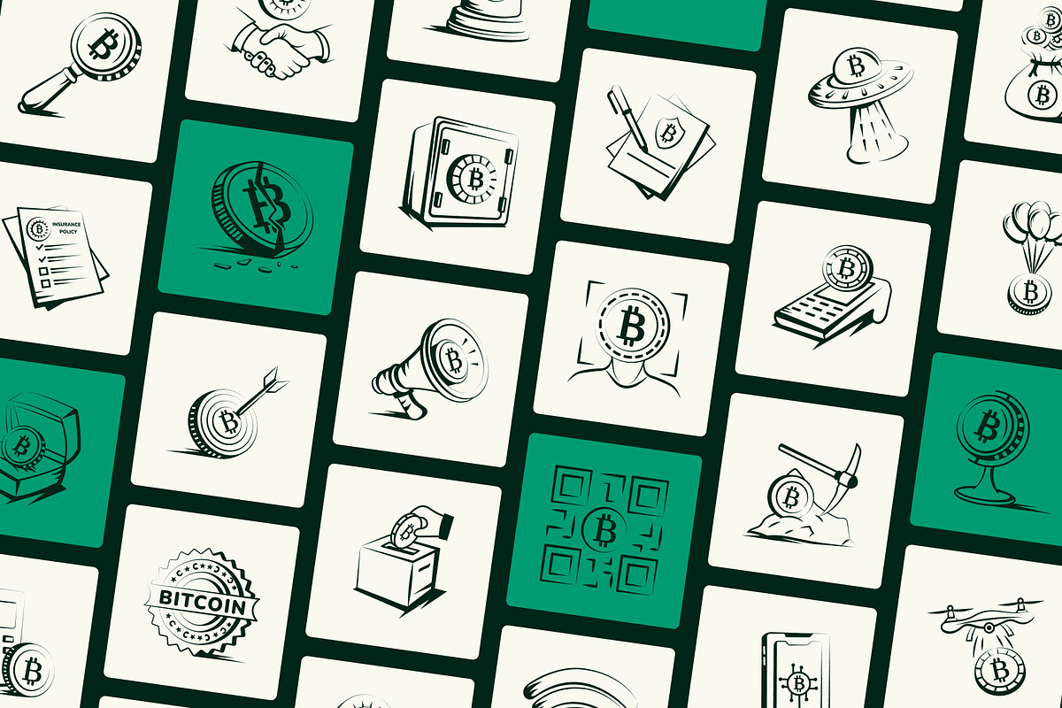 Bitcoin Trading Doodle Art Set, an Outline Icon by Vectors Market (Photo 5 of 10)