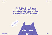 SUSPICIOUS CAT - PLAYFUL FONT, a Blackletter Font by Ashiya Pixel (Thumbnail 5 of 9)