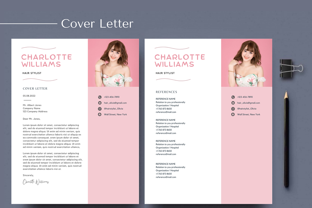 Hair Stylist Resume CV Template, a Resume Template by Climbwithelevator (Photo 3 of 7)
