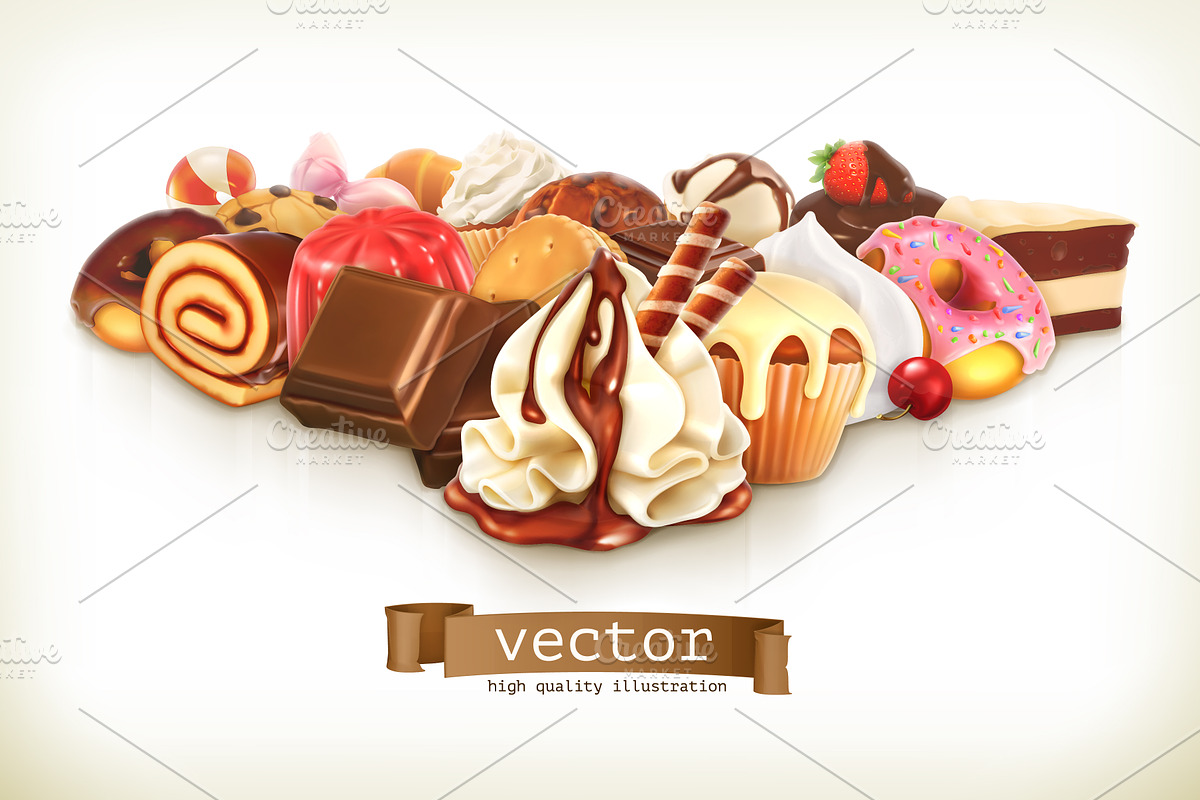 Confectionery vector illustration