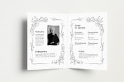 Soft Minimal Funeral Program, a Brochure Template by Neermana (Thumbnail 4 of 4)