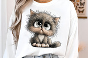 Whimsical Kitten Clipart Bundle, an Illustration by SinaCreation (Thumbnail 3 of 7)