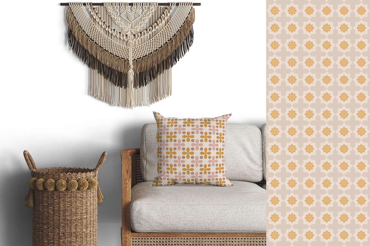 42 Groovy Retro Summer Patterns, a Pattern Graphic by Jennadesigns (Photo 2 of 21)