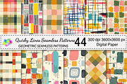 Quirky Lines Seamless Patterns, a Pattern Graphic by Canvas Craft (Thumbnail 1 of 9)