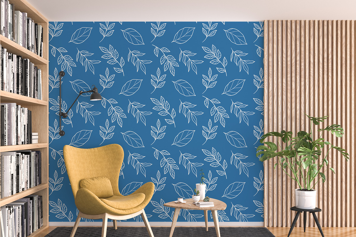 Dark Blue Foliage Seamless Pattern, a Pattern Graphic by Quinn Lane Designs (Photo 4 of 5)
