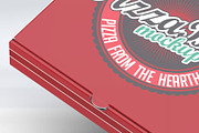 Pizza Box Mock-Up, a Packaging Mockup by DesignRushMarket (Thumbnail 3 of 6)