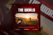 Travel social media post banner, a Social Media Template by Tanmoy Topu (Thumbnail 3 of 11)