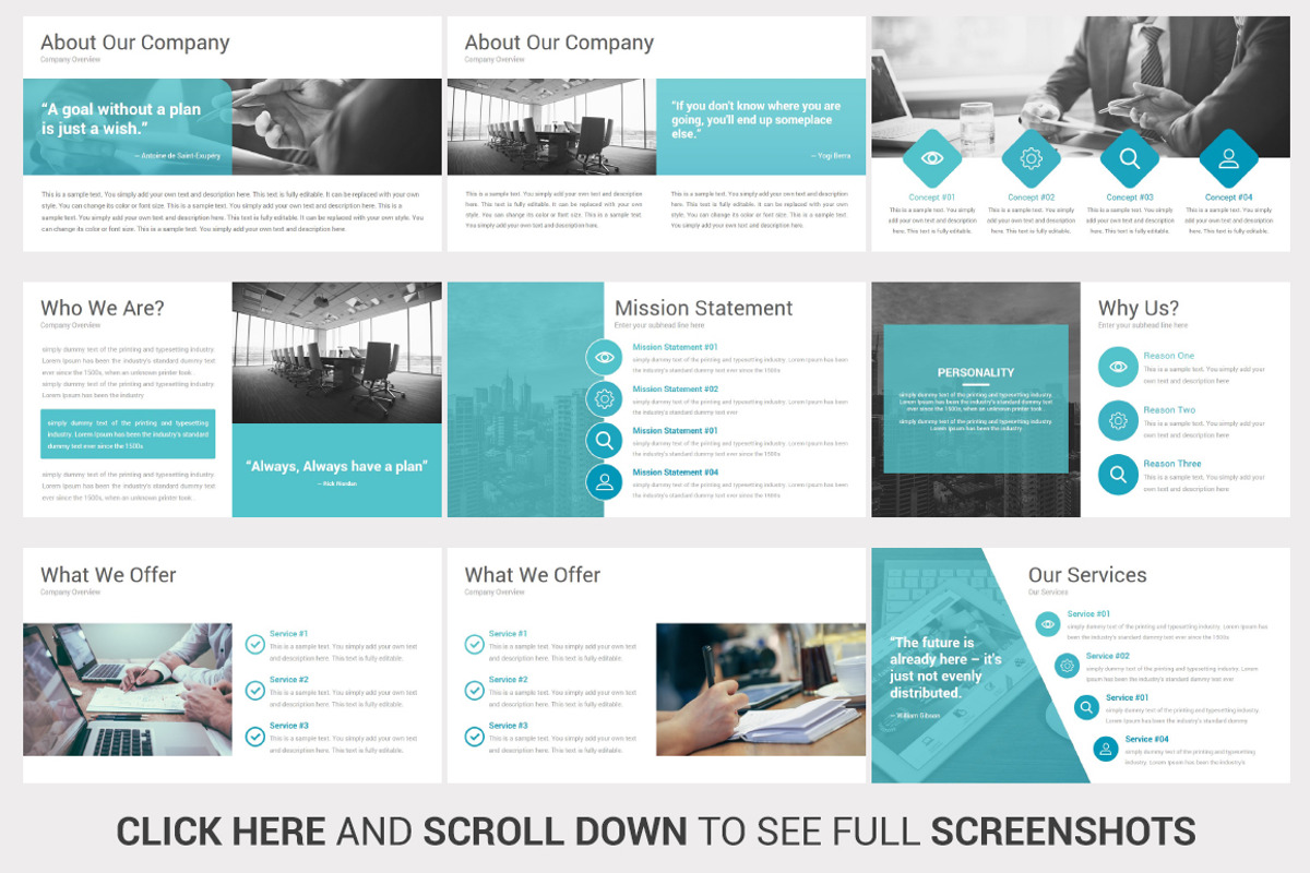 Business Plan PowerPoint Template, a Presentation Template by SlideSalad (Photo 10 of 50)