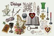 MEDIEVAL FANTASY - Scrapbooking Set, an Object Graphic by alenaganzhela (Thumbnail 9 of 13)