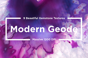 Modern Geode Gemstones