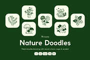 Nature Doodle Icon Set, an Outline Icon by Vectors Market (Thumbnail 1 of 8)