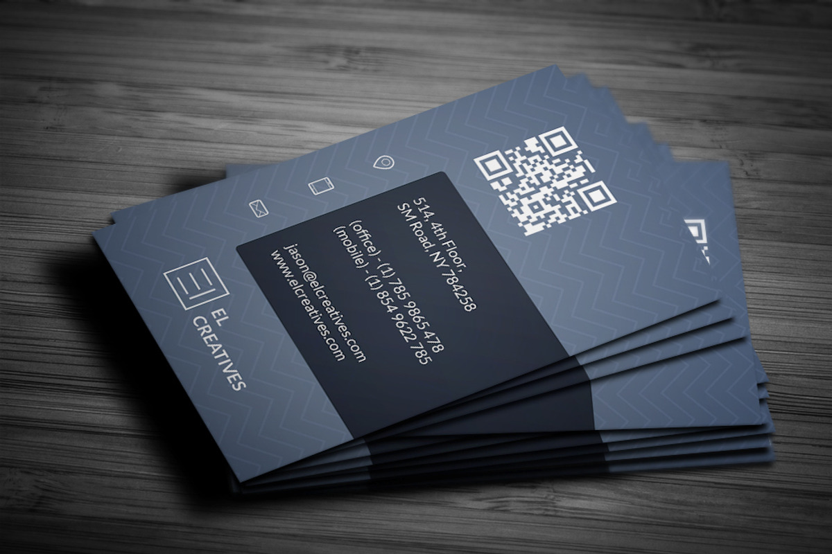 Corporate Blue Business Card, a Business Card Template by bouncy (Photo 1 of 4)