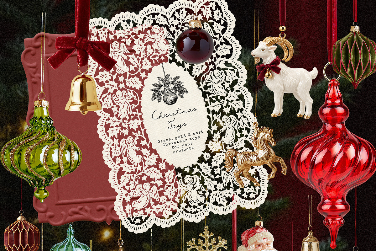 Christmas Collage & illustrations, an Object Graphic by Pamyatka Shop (Photo 5 of 16)