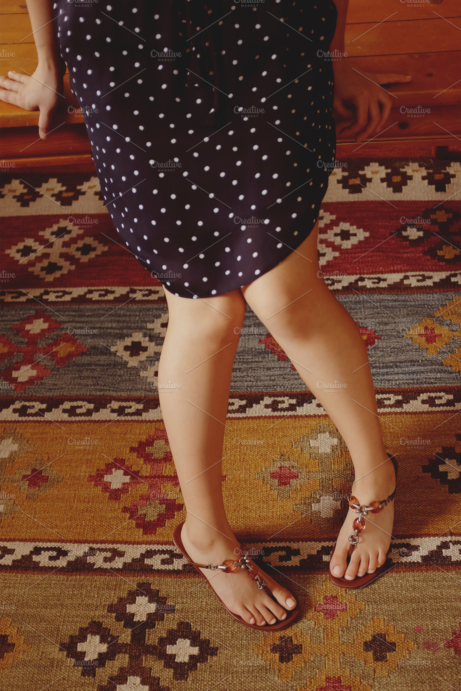 Polka Dots And Fancy Sandals