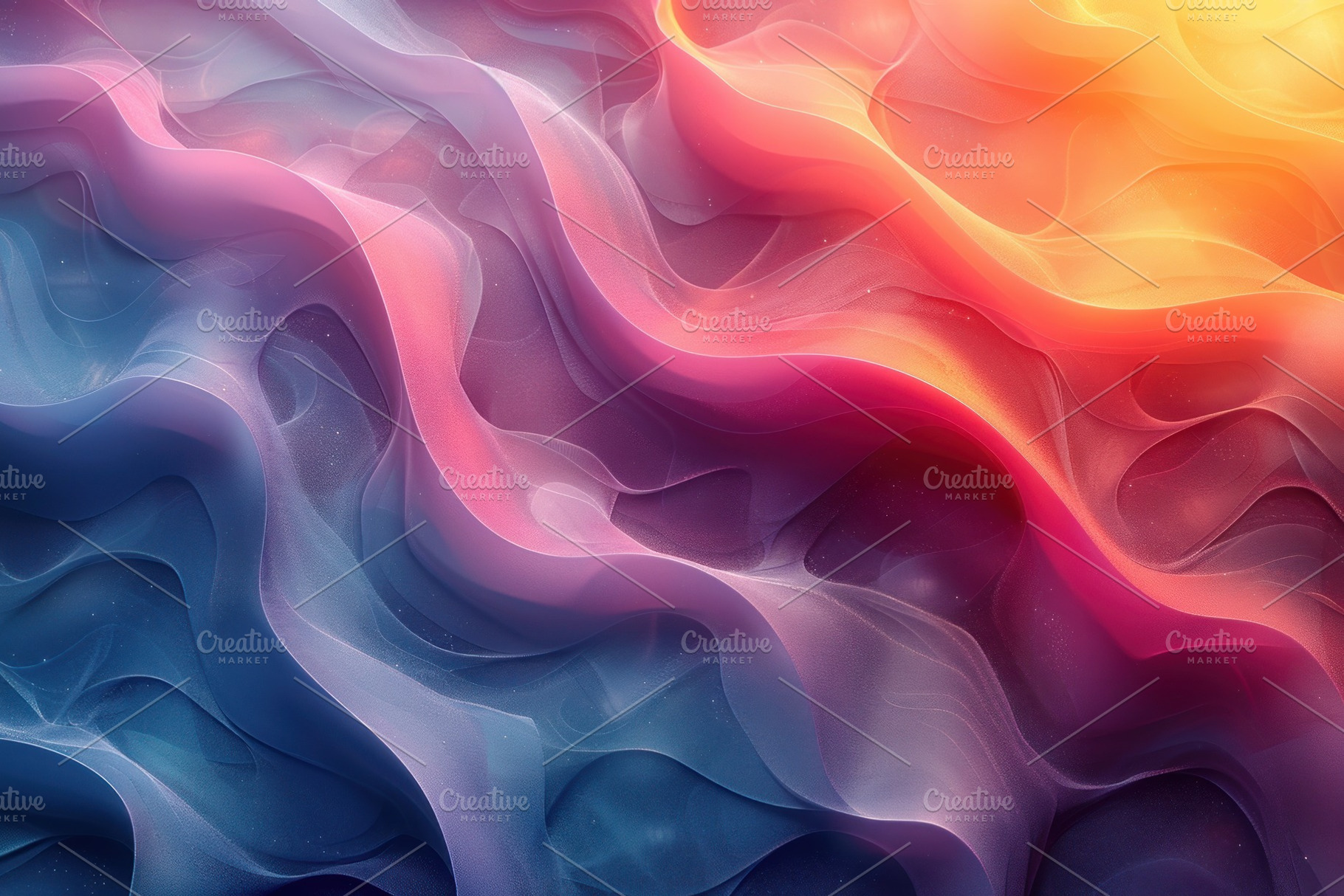 Abstract flowing gradient waves with vibrant neon colors creatin, a Wallpaper Photo by José Manuel Gelpi