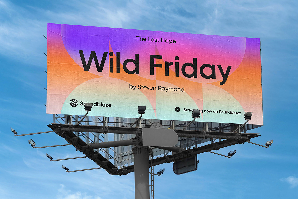 Billboard Poster Street Mockup, an Advertising Mockup by Asylab (Photo 3 of 5)