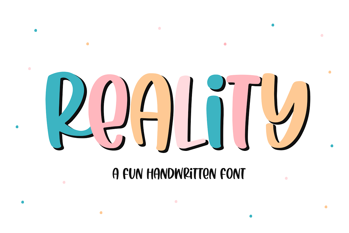 Reality | Fun Handwritten Font