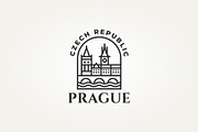 landmark icon of the charles bridge, a Branding & Logo Template by Blazybone (Thumbnail 1 of 2)