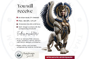 Crystal Beasts Fantasy Cliparts, a Decorative Illustration by ThatsDesignArt (Thumbnail 14 of 14)
