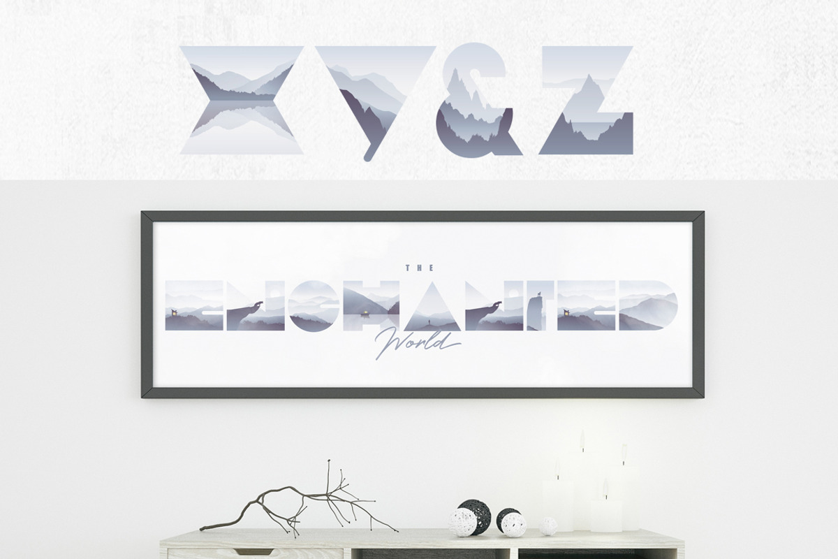 Valley Mist- SVG Color Font, a Symbol Font by Polar Vectors (Photo 10 of 13)