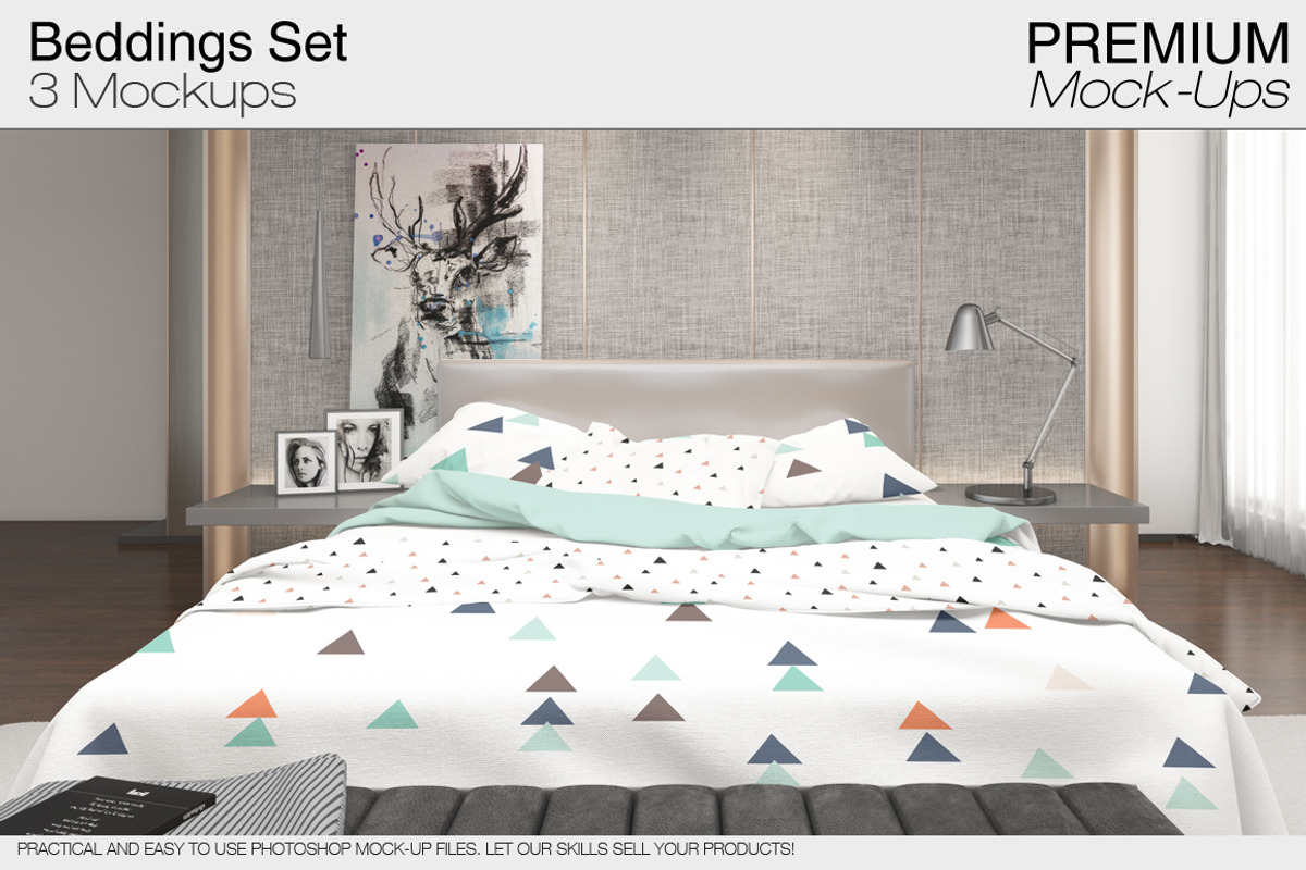 Bed Linens Bundle - 30 Mockups, an Apparel Mockup by mock-ups (Photo 11 of 35)