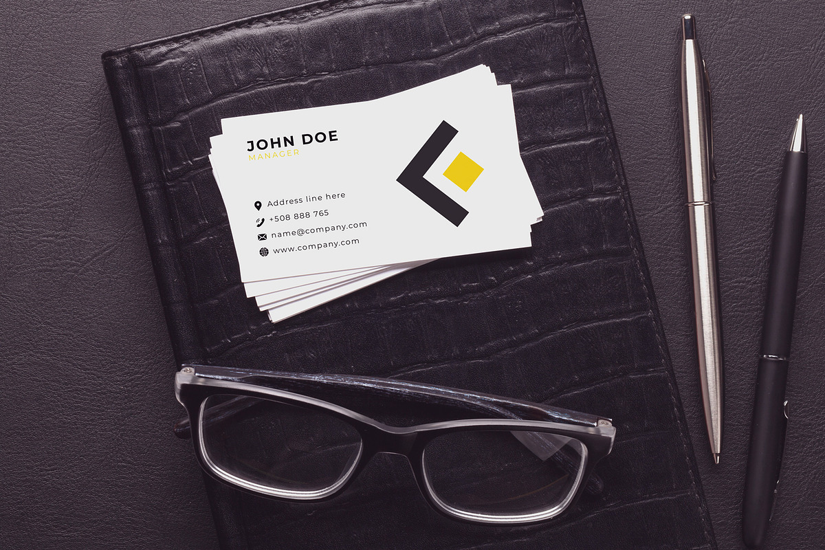 24 Business Card Mockup #1, a Mockup by Walentin (Photo 11 of 25)